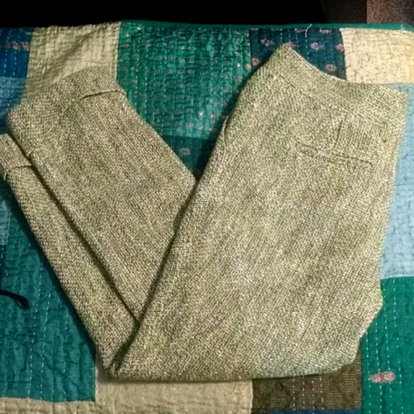 Emerald tweed Anthropologie Leifsdottir pants! - Picture 3 of 7